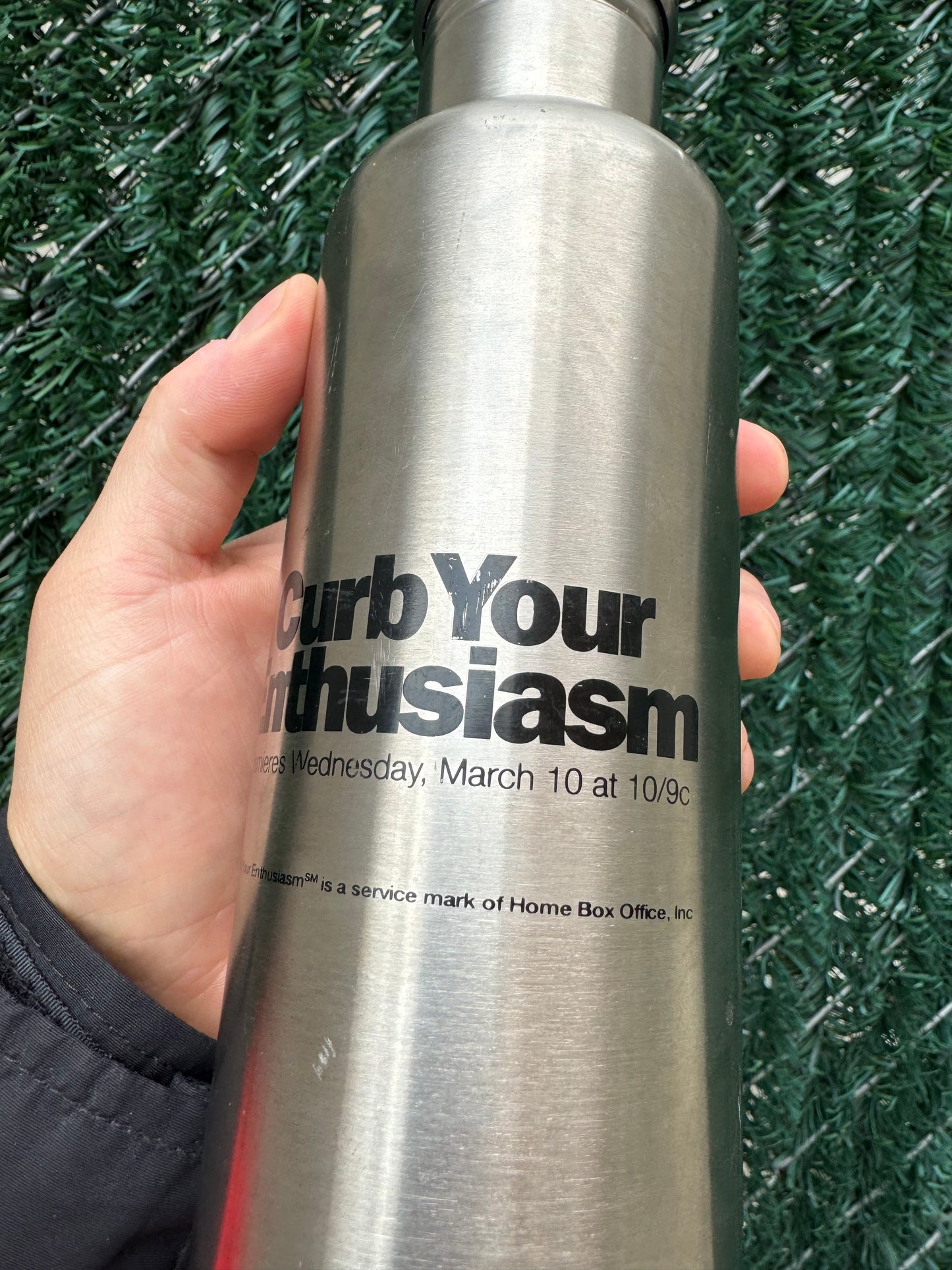 Vintage HBO Curb Your Enthusiasm Stainless Steel Watter Bottle