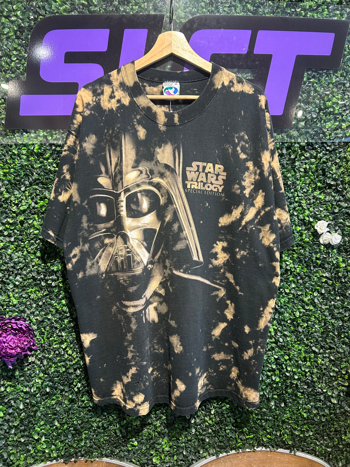 1997 Star Wars Trilogy Special Edition Liquid Blue AOP T-Shirt. Size XL