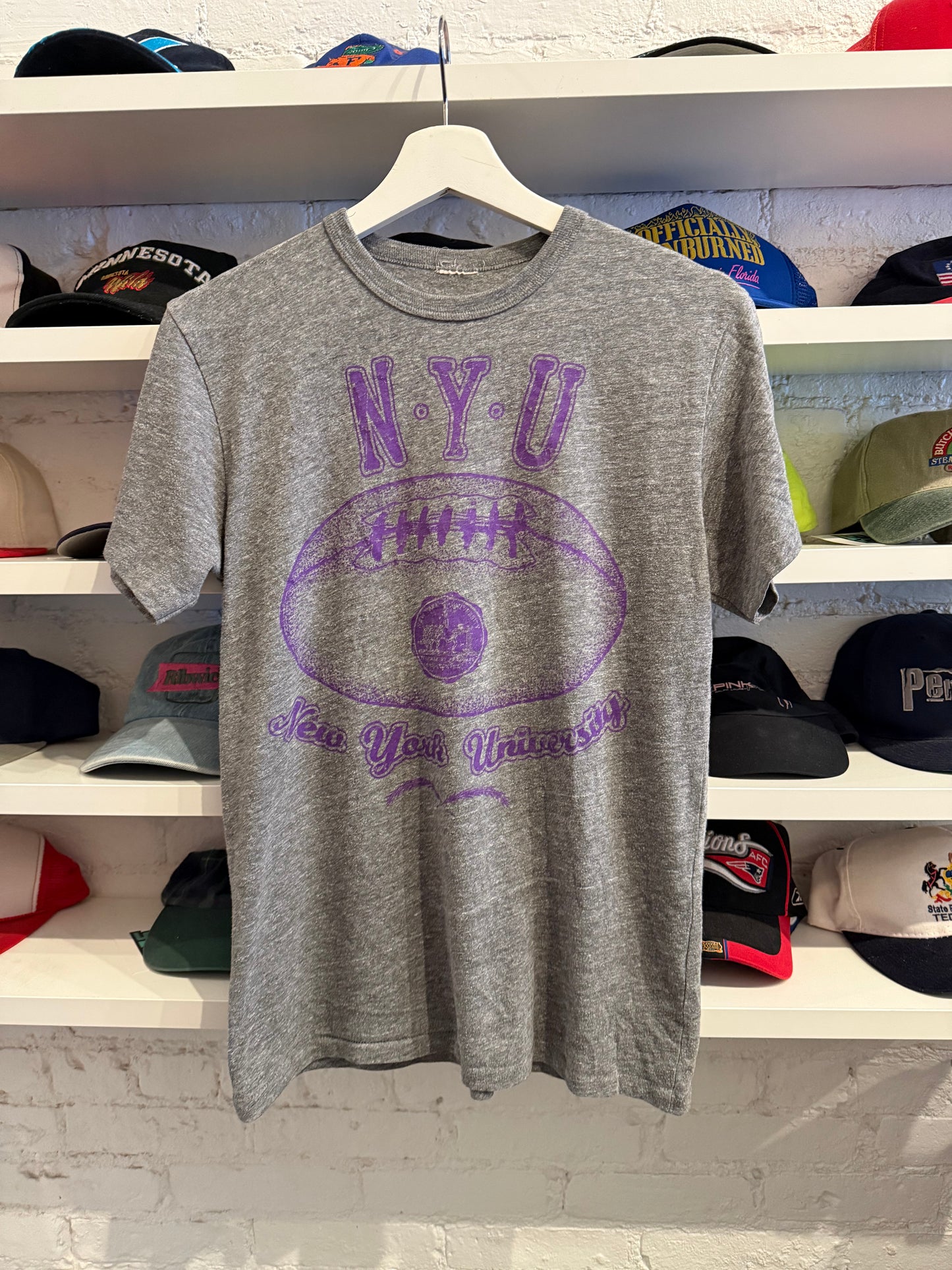 Vintage NYU Football T-Shirt Size Small