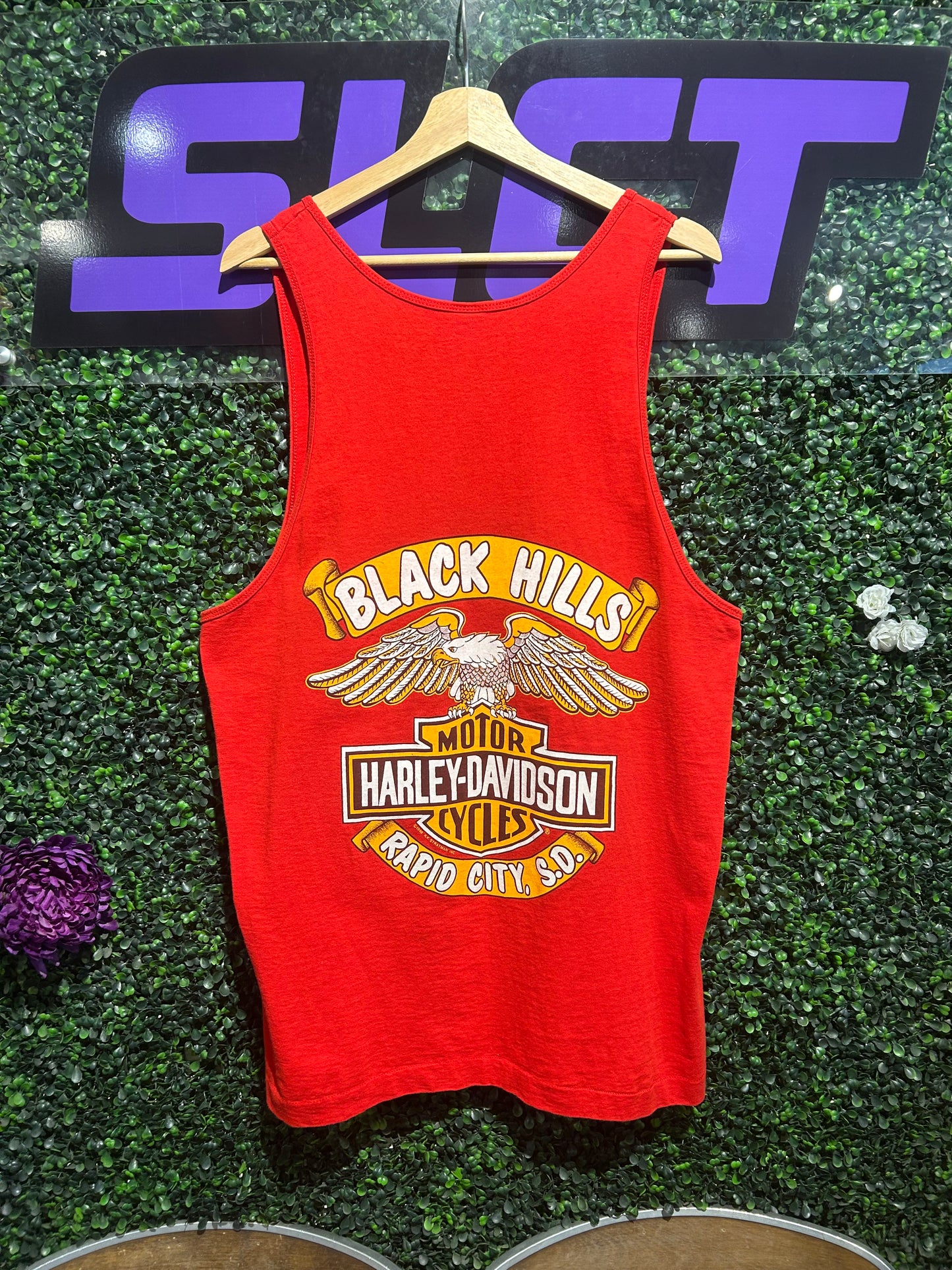 1989 Harley Davidson Black Hills Rally Tank-Top. Size XL