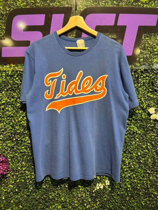 80s Norfolk Tides New York Mets T-Shirt. Size Large