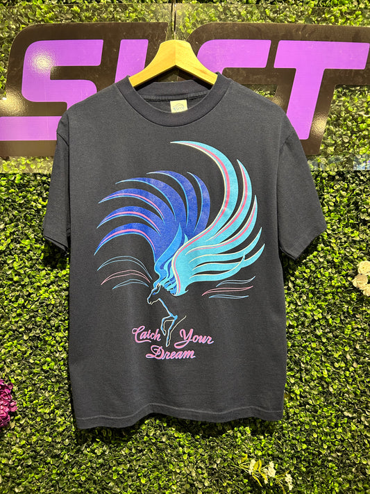 90s Catch Your Dream Pegasus T-Shirt. Size Medium