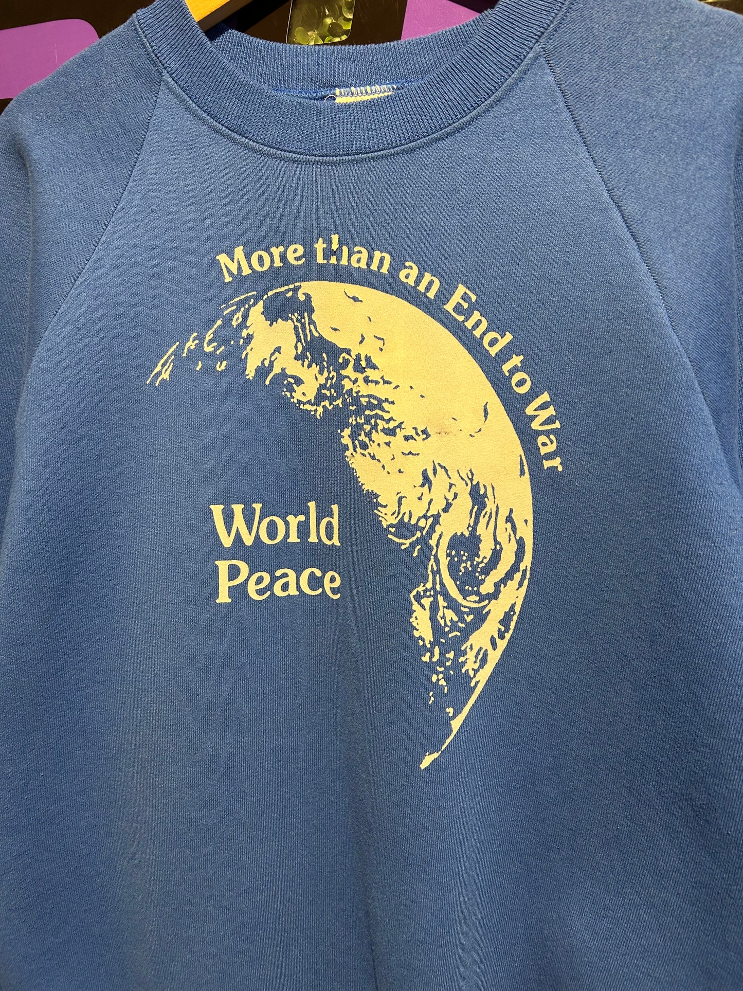 80s World Peace Crewneck. Size M/L