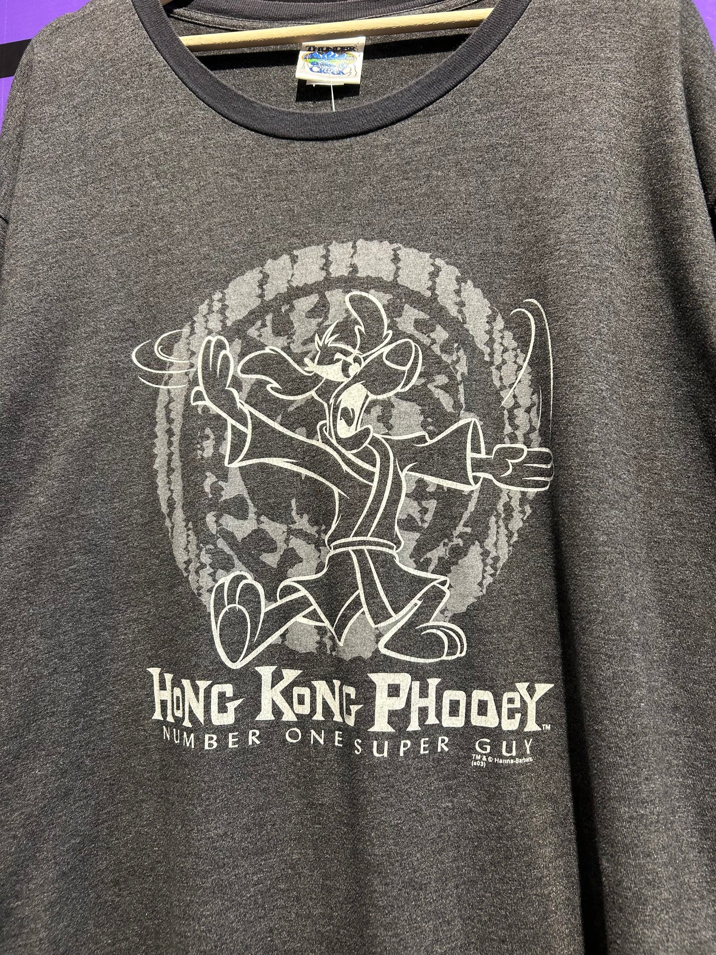 90s Hong Kong Phooey Ringer T-Shirt. Size XL