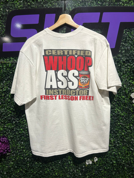 Vintage Whoop Ass T-Shirt. Size Large