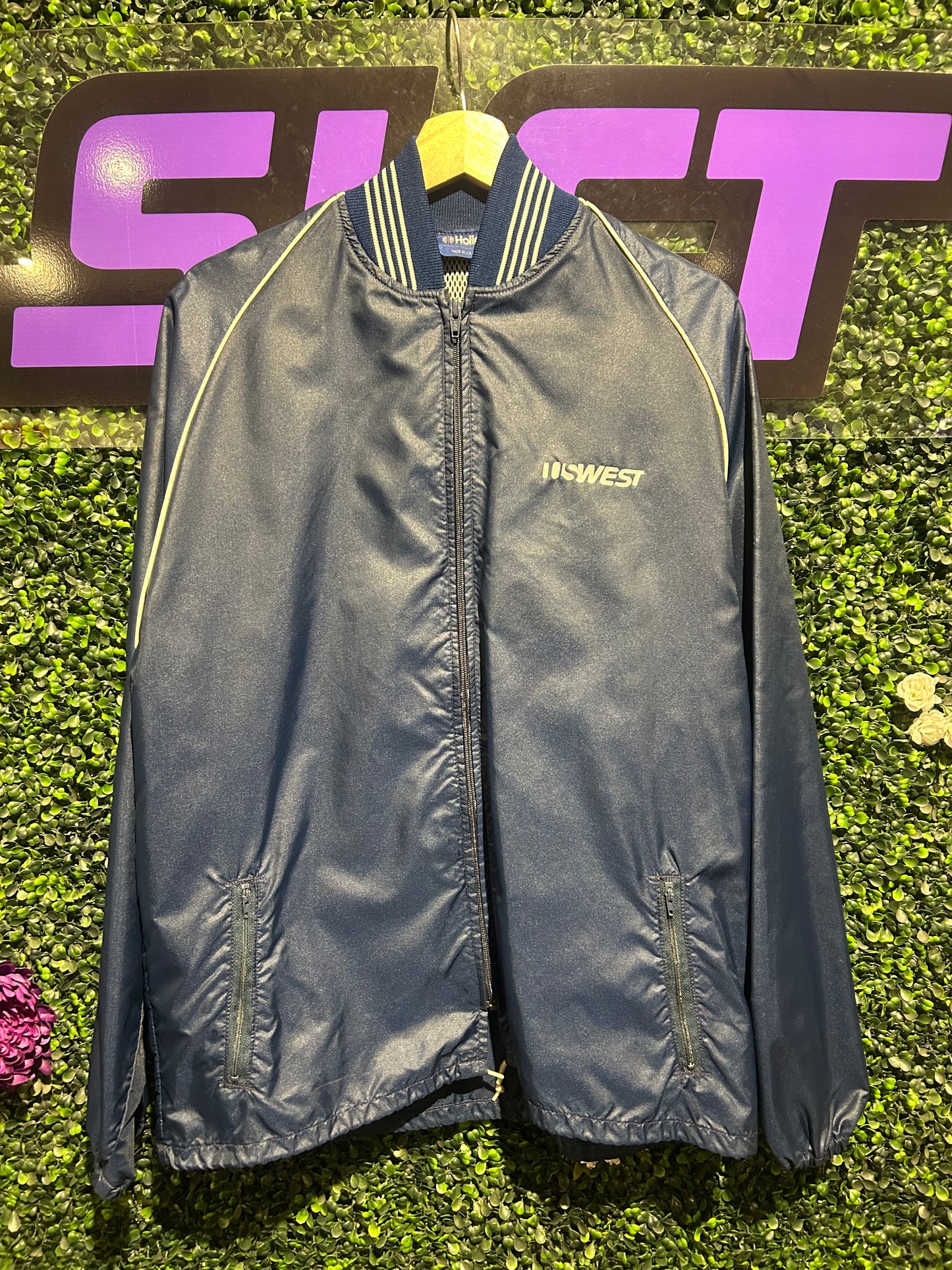 80s US West Zip-Up Jacket. Size M/L