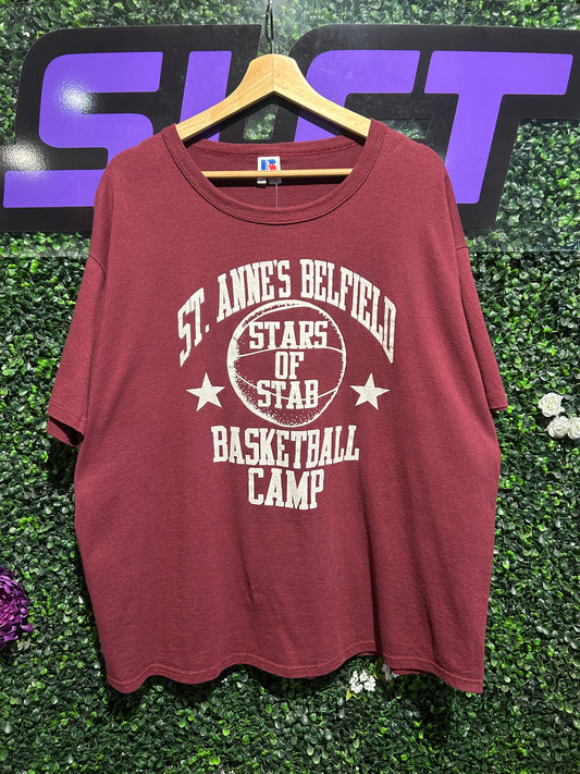 90s St. Annes Belfield Basketball Camp T-Shirt. Size XL
