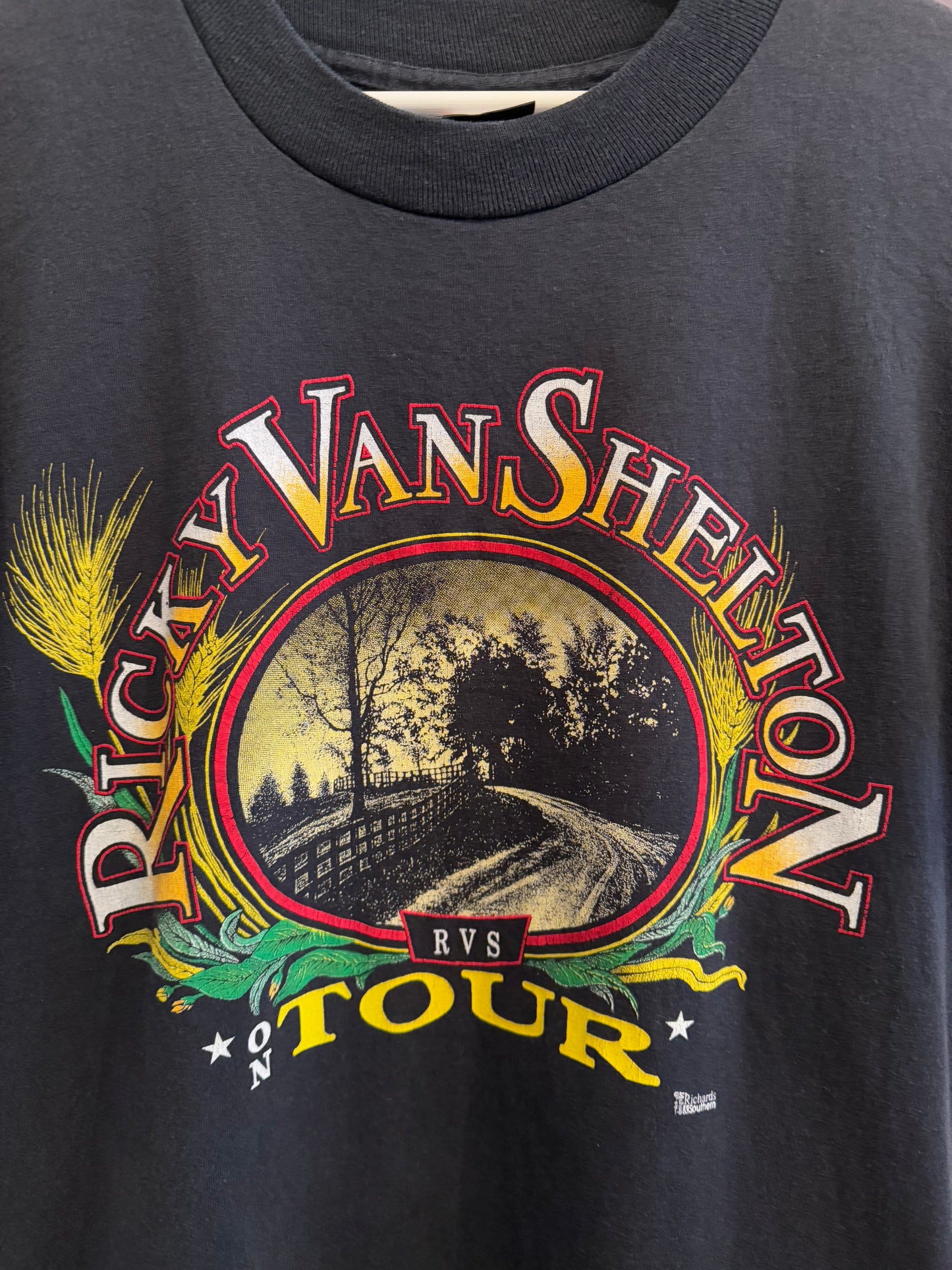 Vintage Ricky Van Shelton Tour T-Shirt Size Large