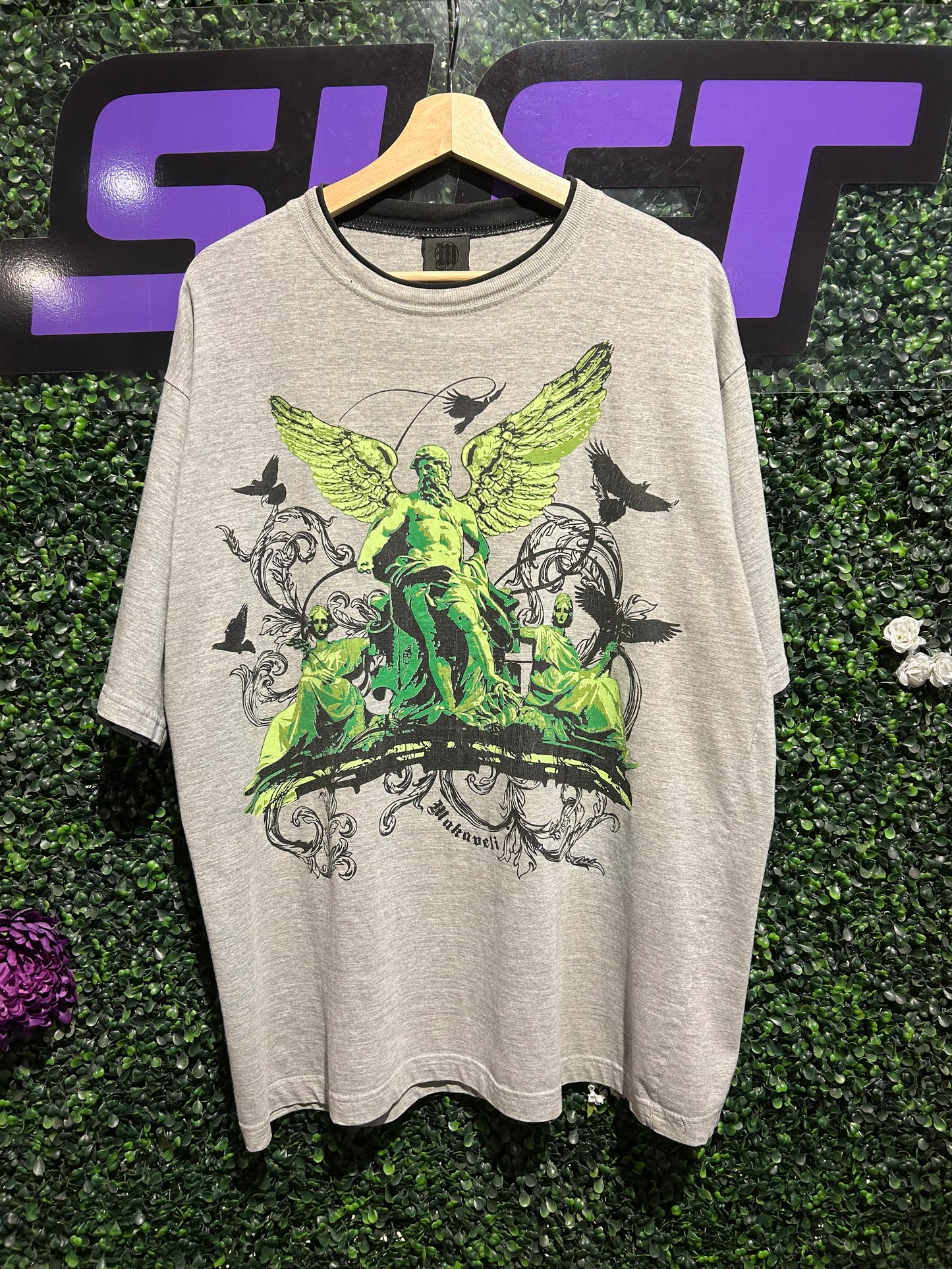 00s Makaveli Y2K Style T-Shirt. Size XL