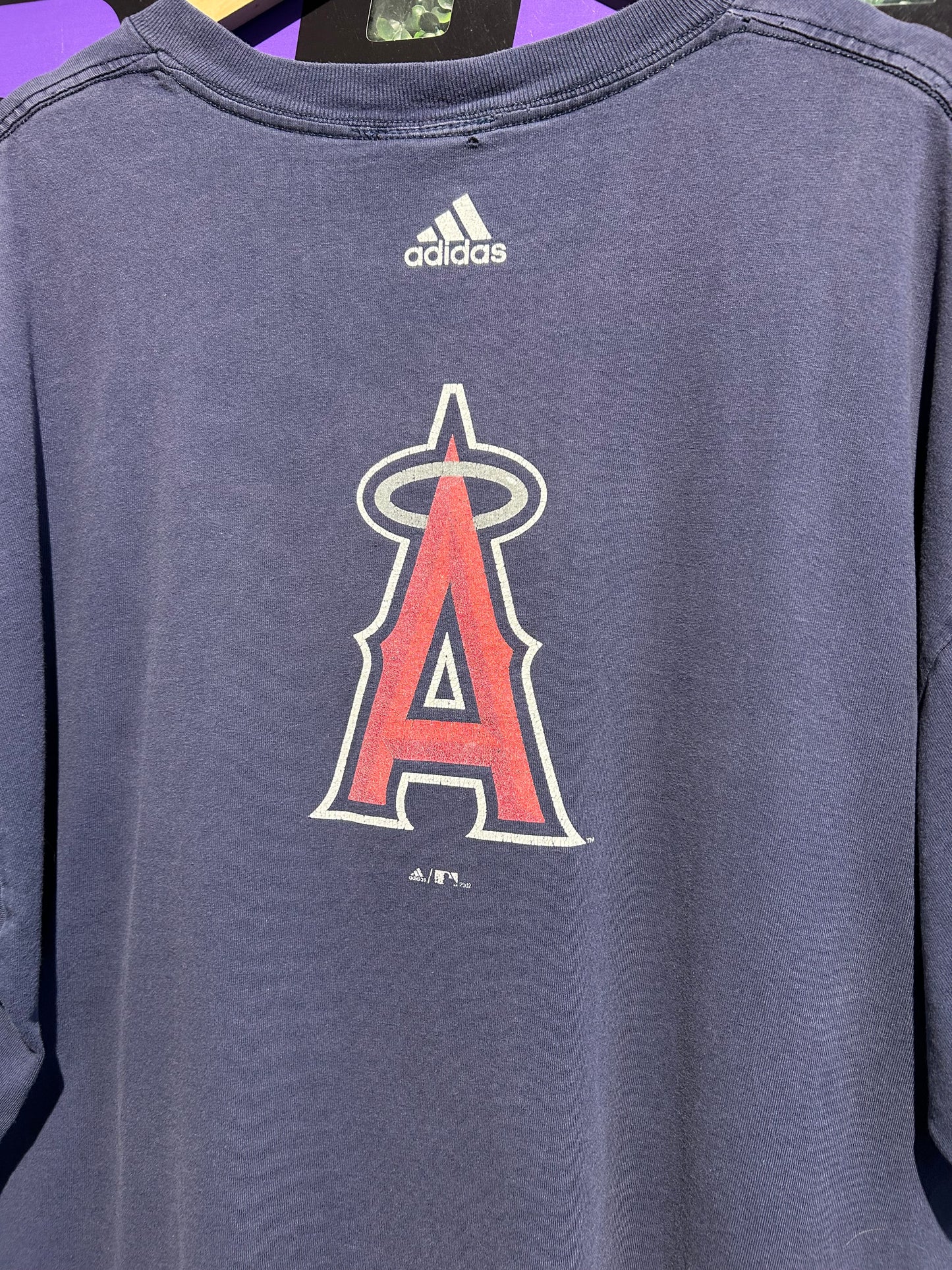 2002 Anaheim Angels Adidas T-Shirt. Size XXL