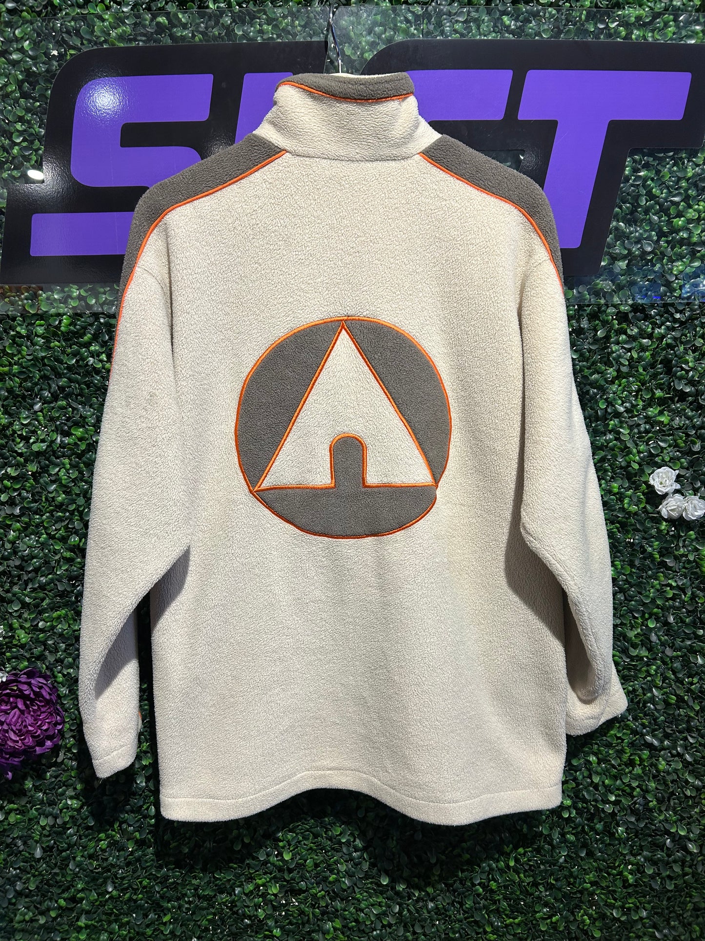 90s Airwalk 1/4 Zip Fleece Jacket. Size S/M