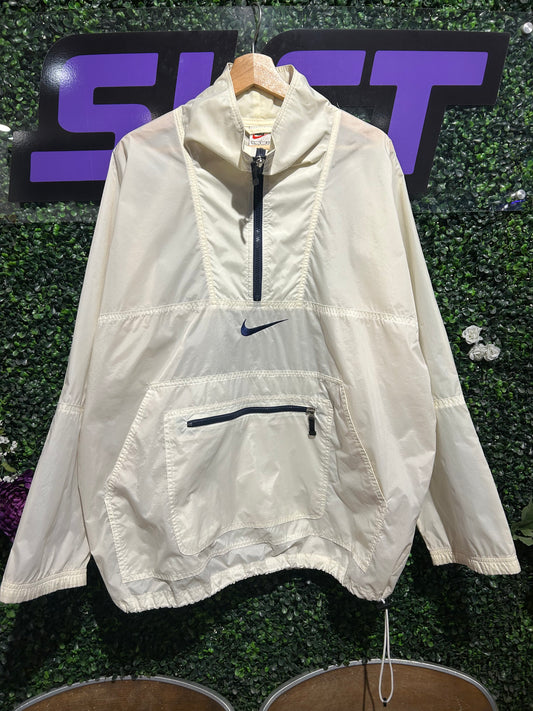 90s Nike Air Half-Zip Windbreaker Jacket. Size L/XL