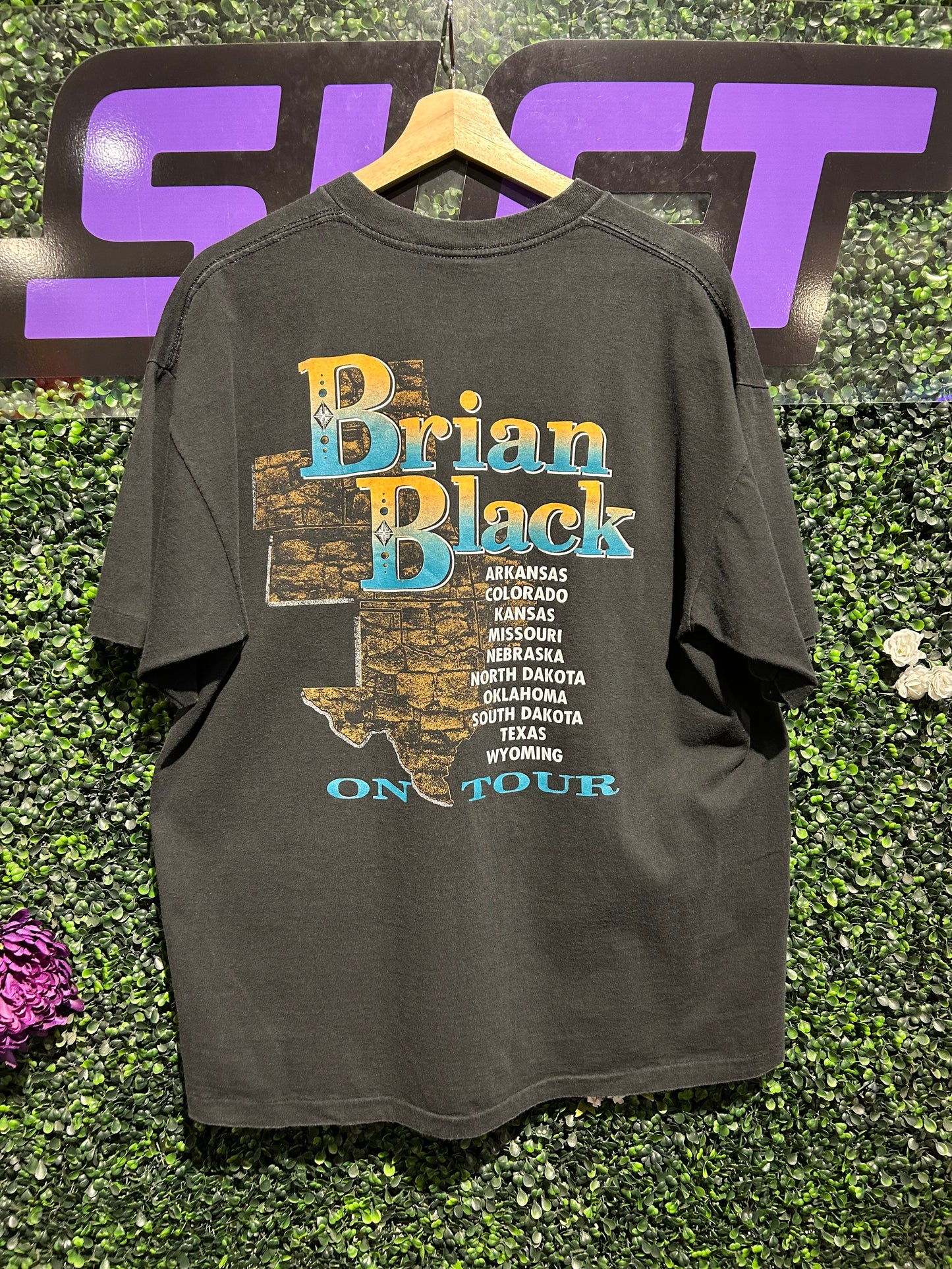 90s Brian Black Country Tour T-Shirt. Size XL