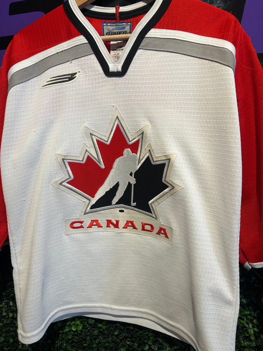 Vintage Bauer Canada National Team Hockey Jersey. Size Small