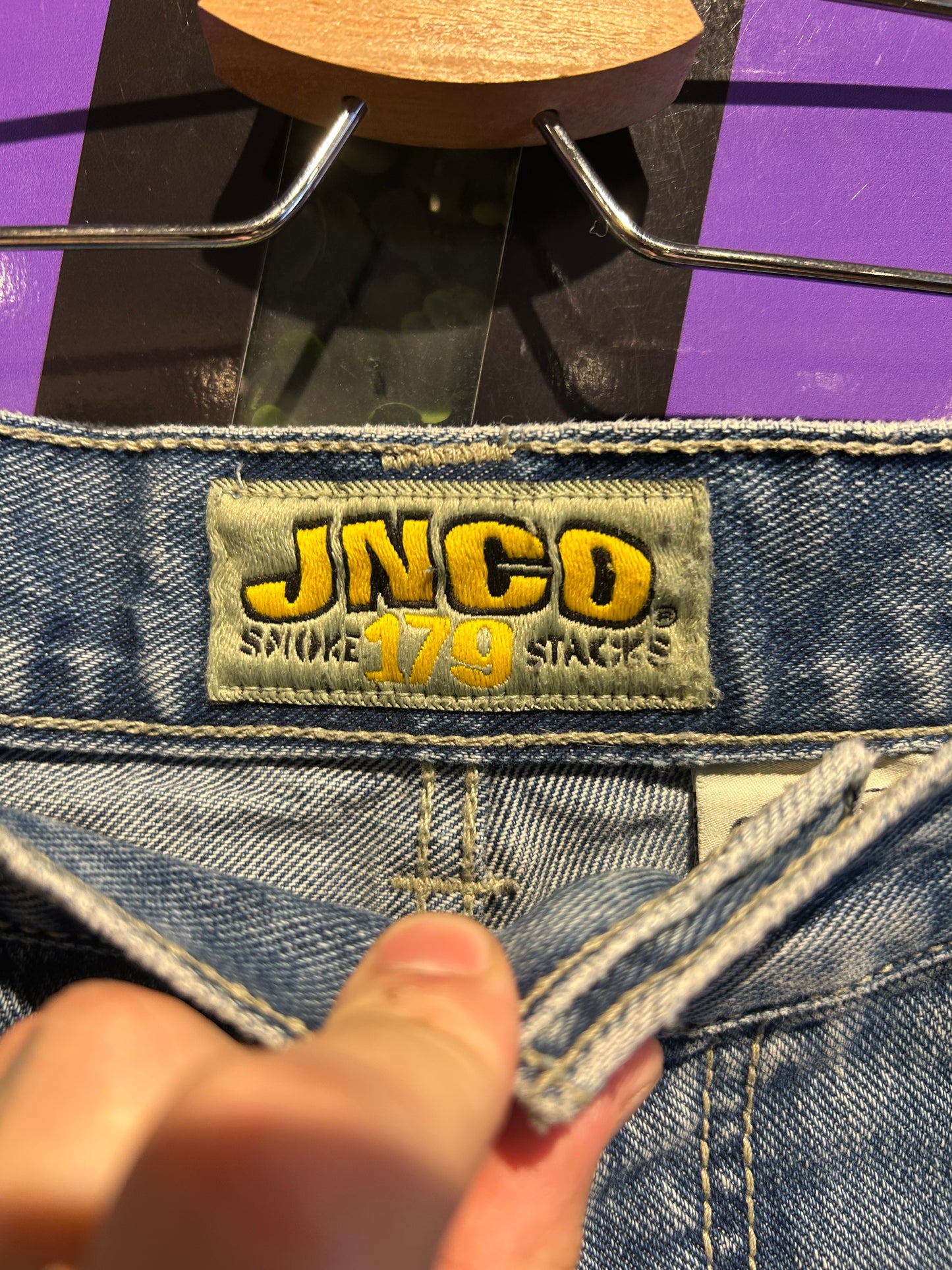 00s JNCO Smoke Stack Denim Pants. Size 32x30