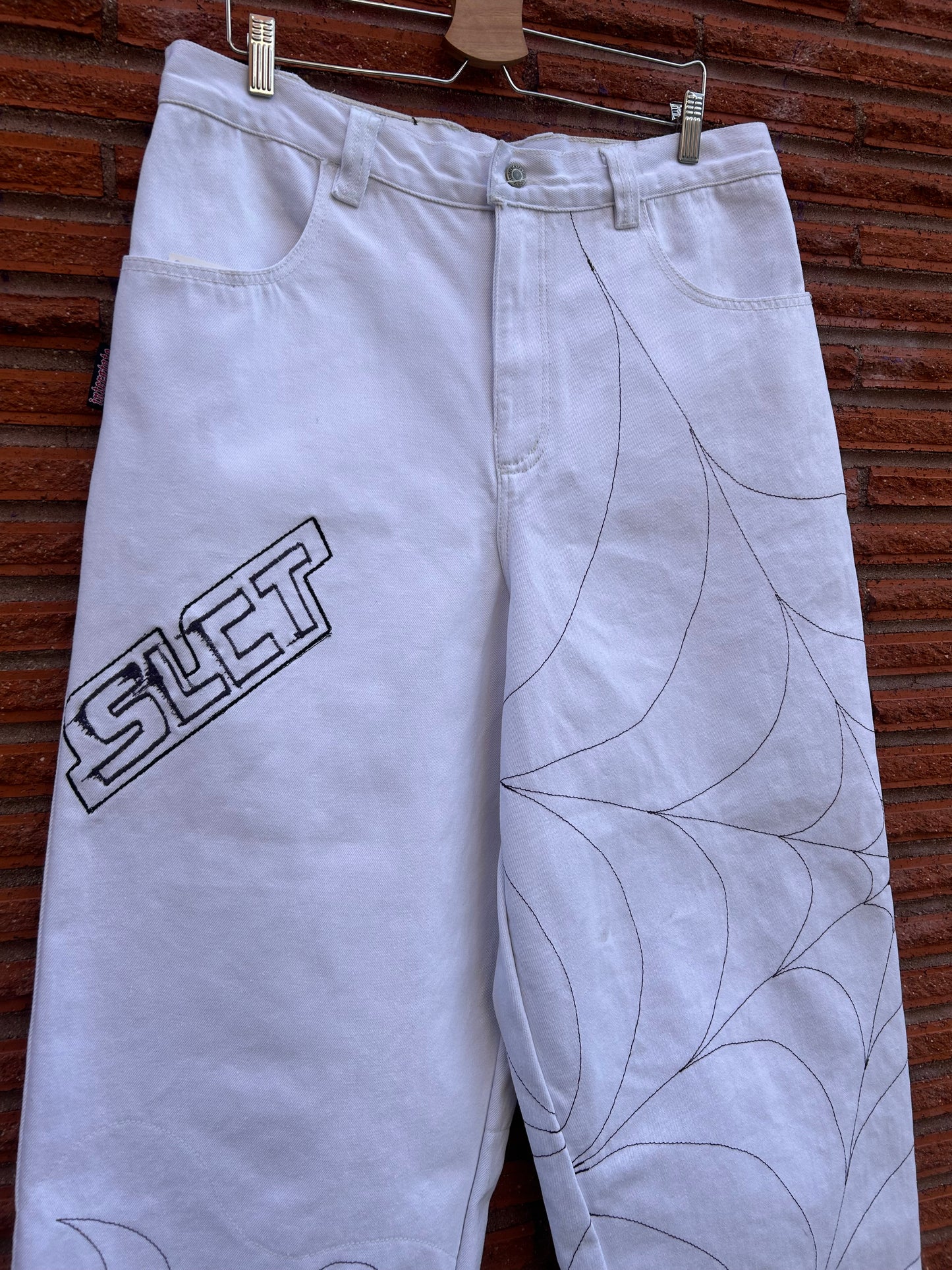 SLCT x LOKOL Reworked 90s Interstate Baggies. 37” x 31”