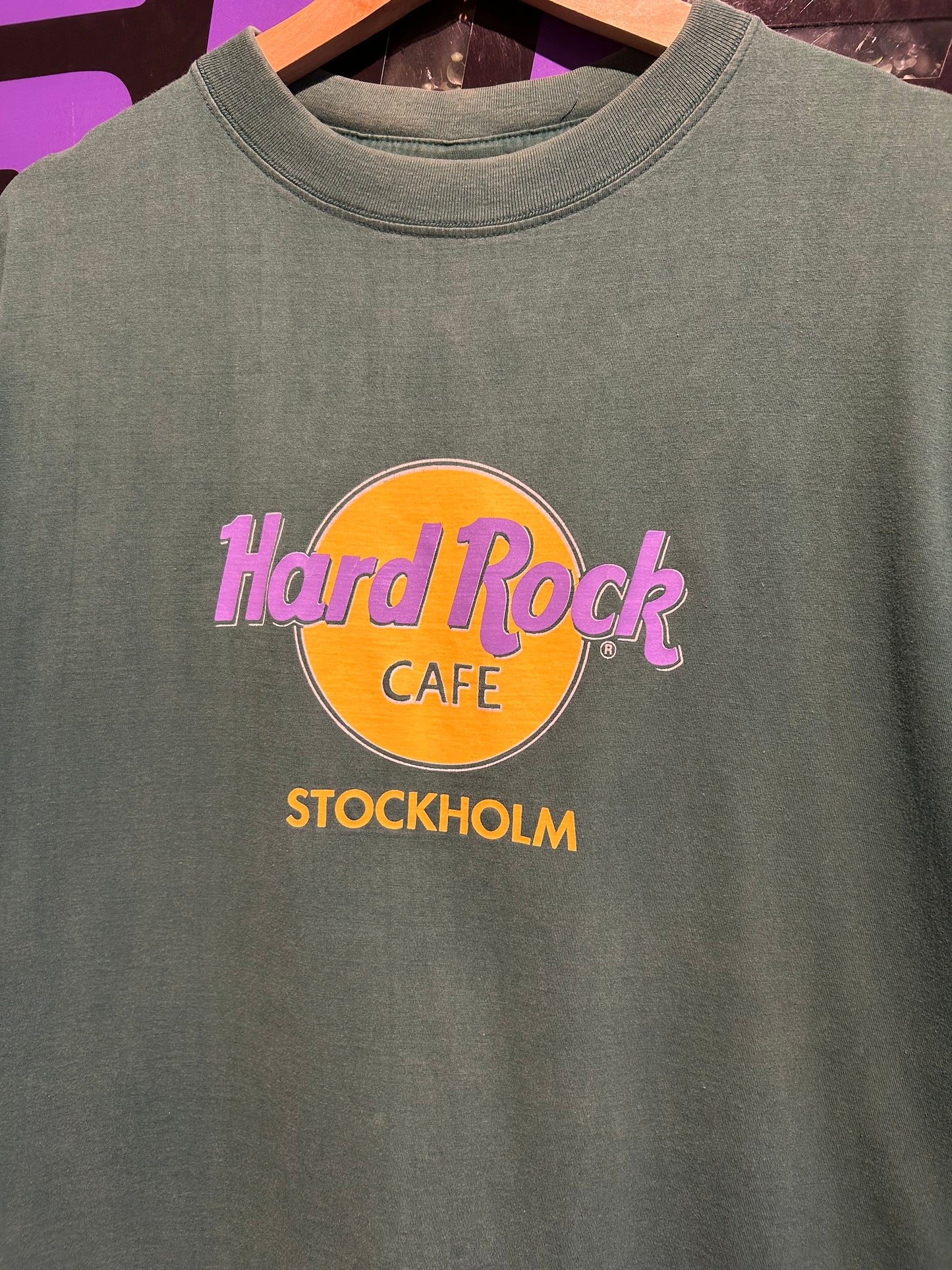 Vintage Hard Rock Cafe Stockholm T-Shirt. Size XL