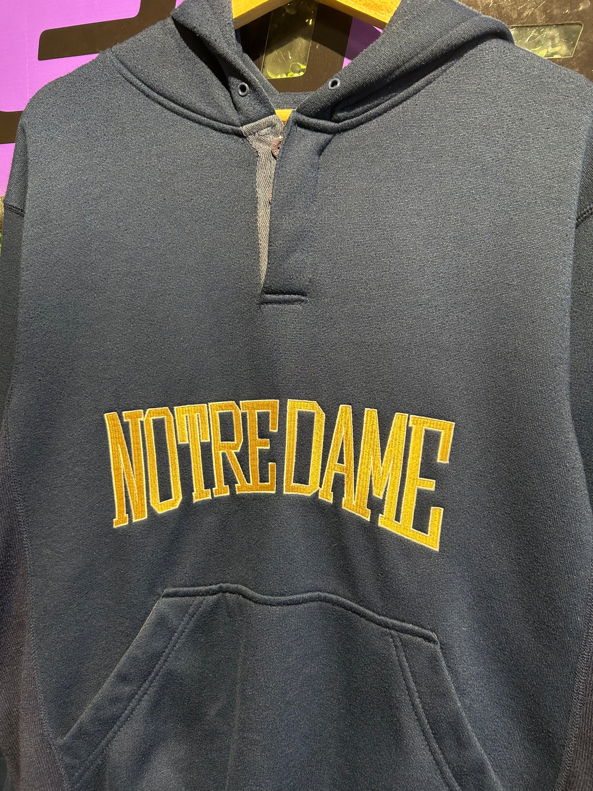 Vintage Notre Dame Starter Hoodie. Size M/L