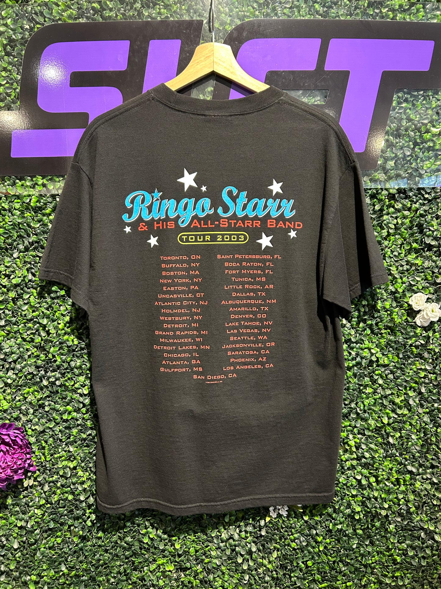 2003 Ringo Starr & His All-Star Band Tour T-Shirt. Size Large