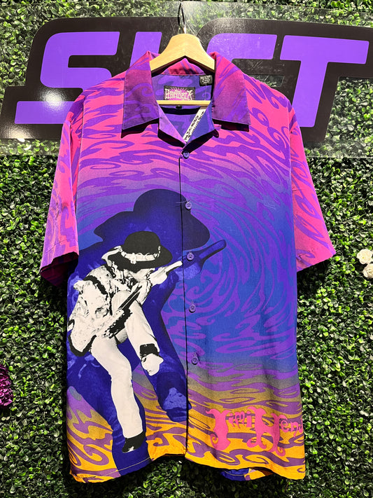 Vintage Jimi Hendrix Psychedelic Button-up Shirt. Size L