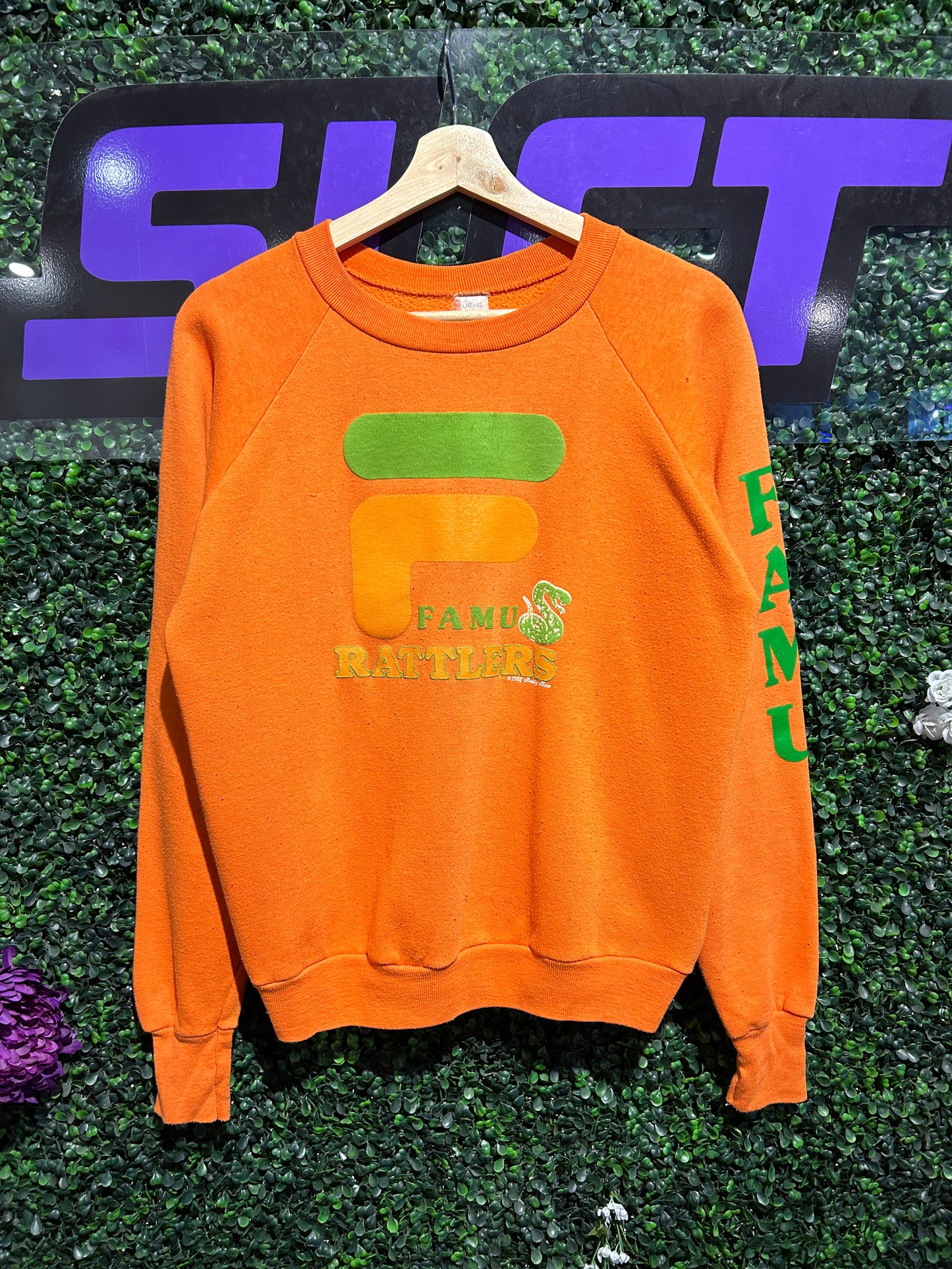 80s FAMU Rattlers Crewneck. Size Medium