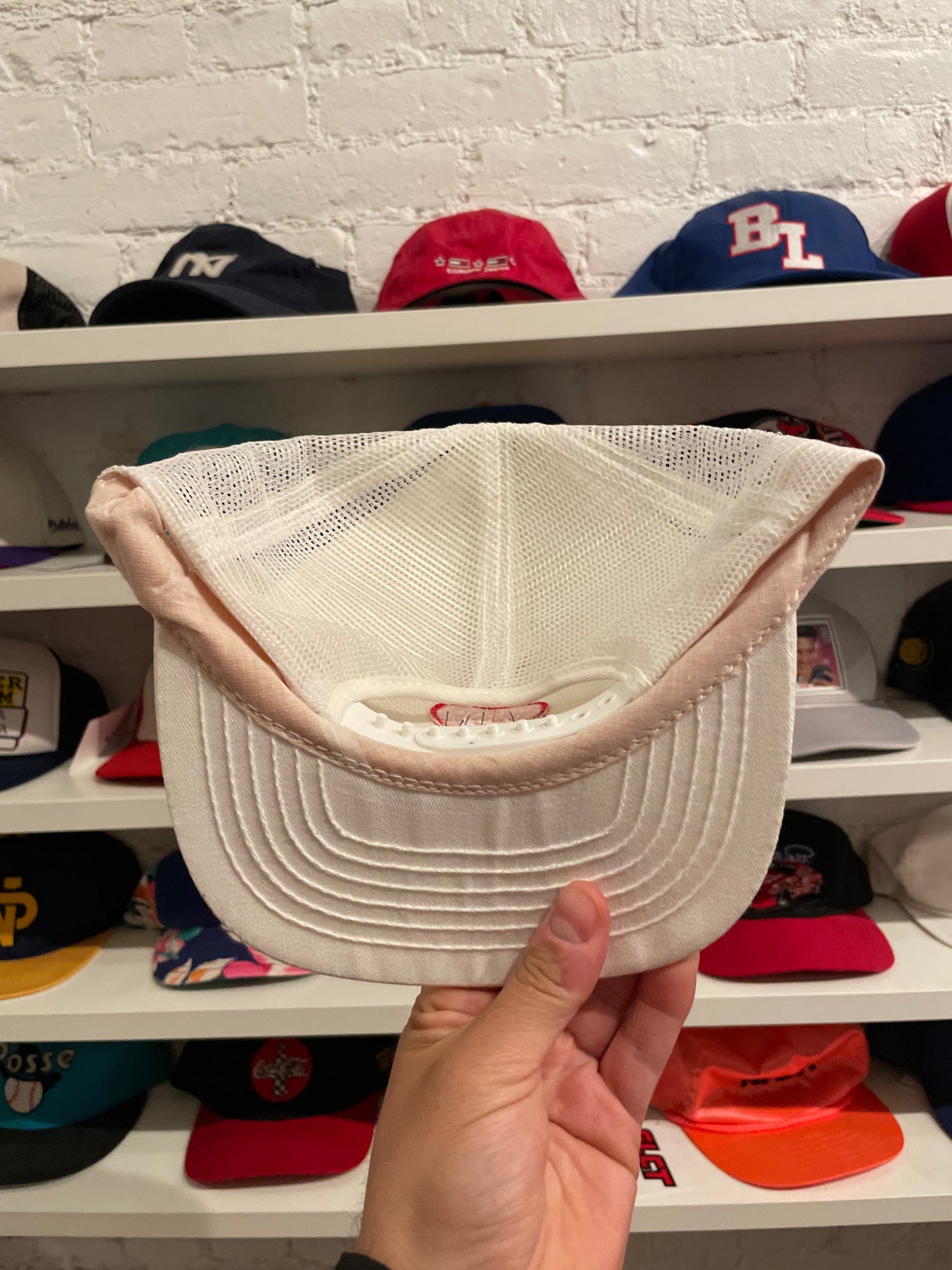 SLCT Stock NYC Souvenir Shop Trucker Hat in White