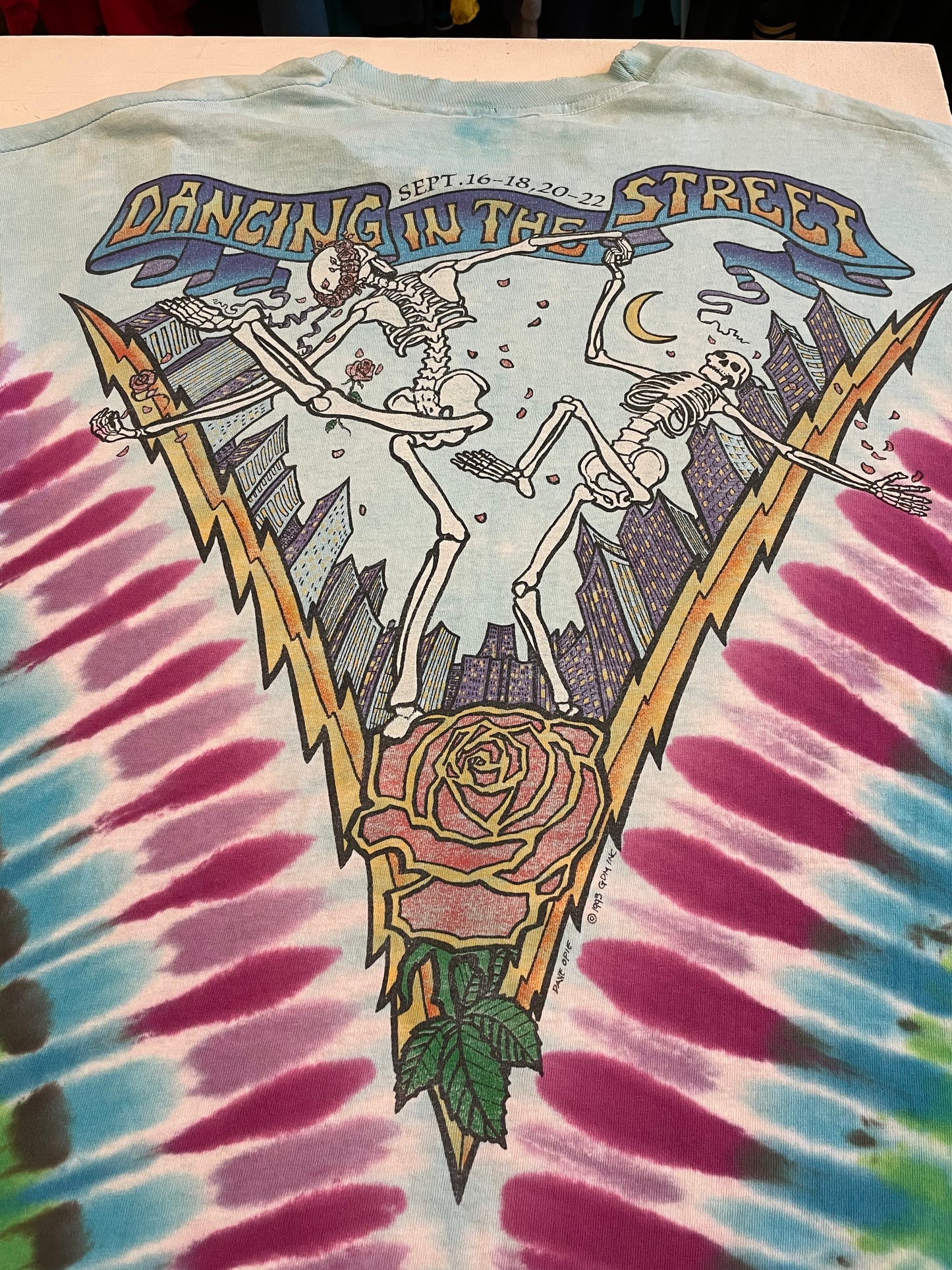 Vintage 1993 Grateful Dead New York City T-Shirt Size XL