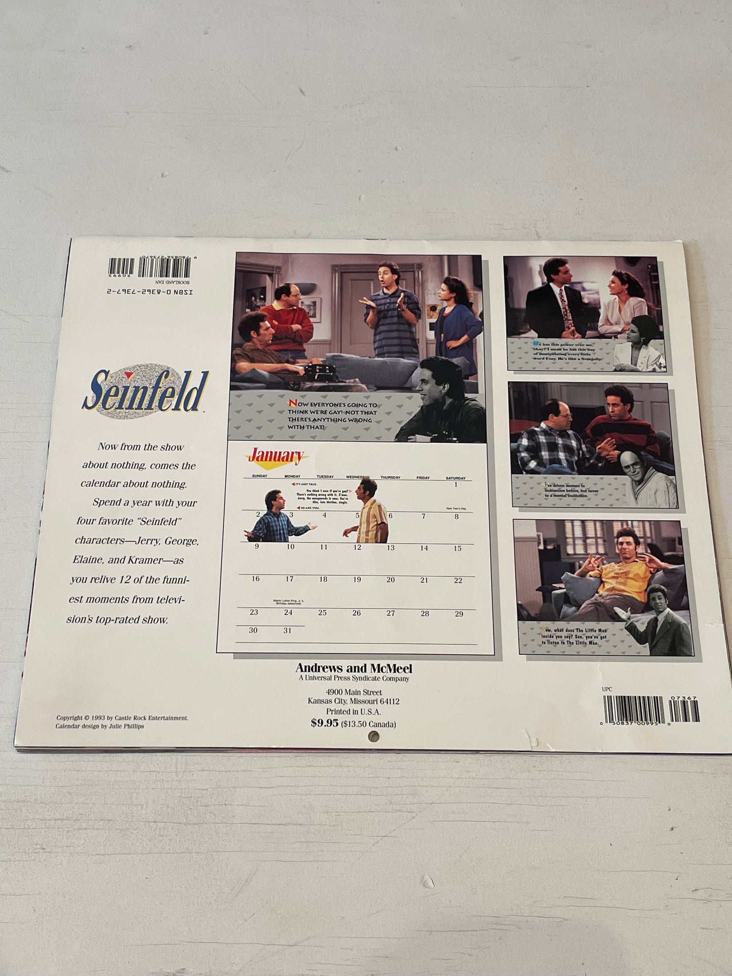 Vintage 1994 Seinfeld Calendar